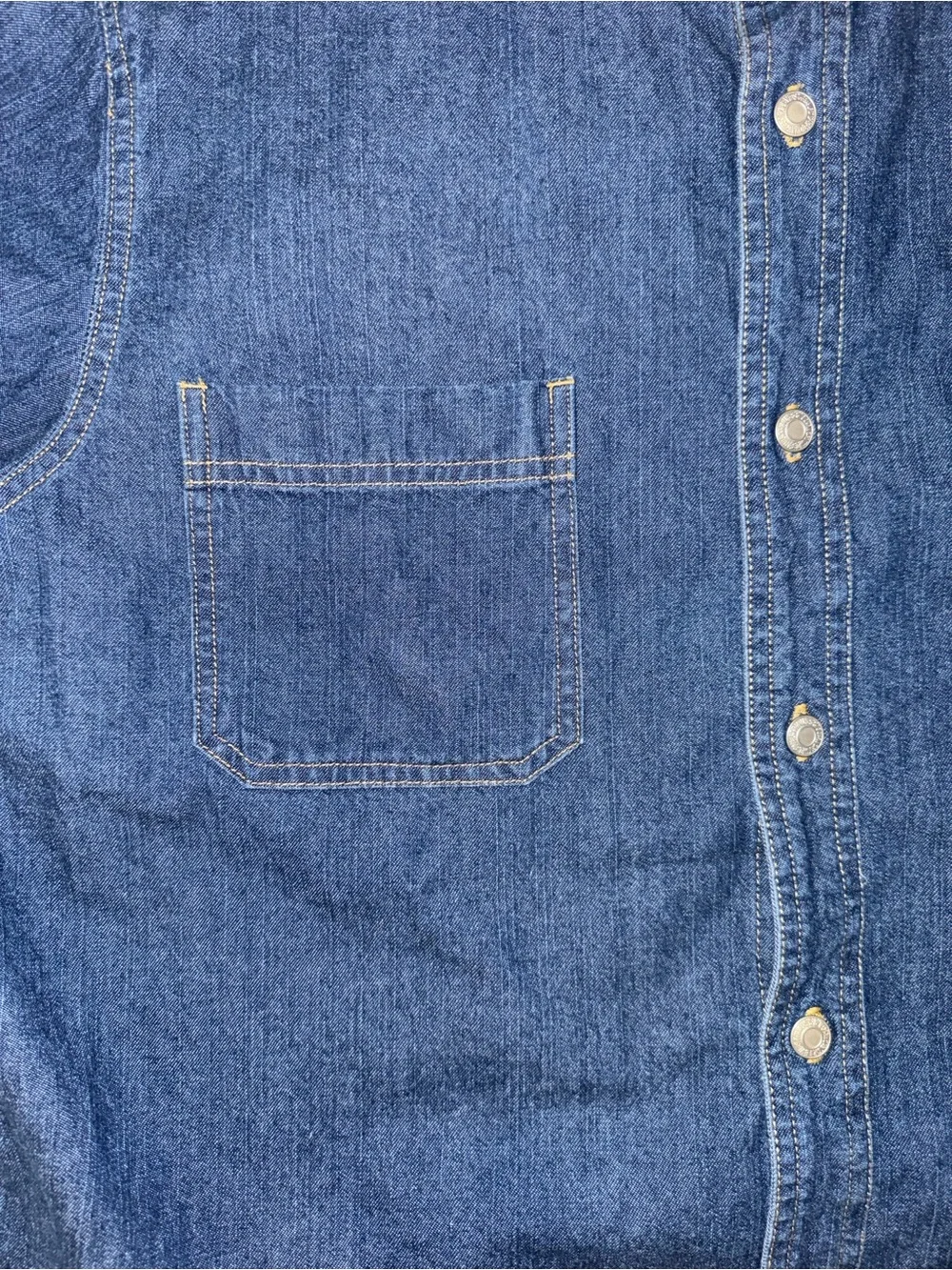 Levi's Blue Denim Button-Up Shirt
